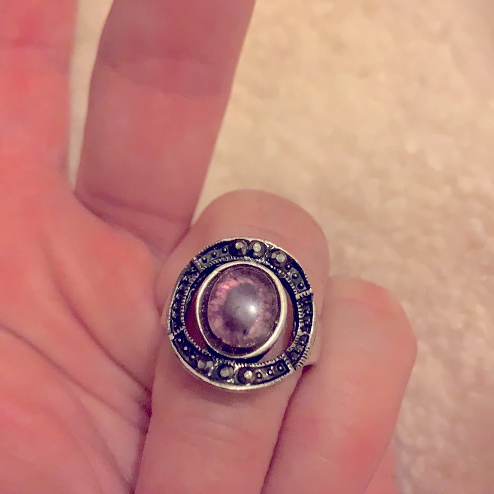Prom Purple /Silver 61/2- 7 Ring